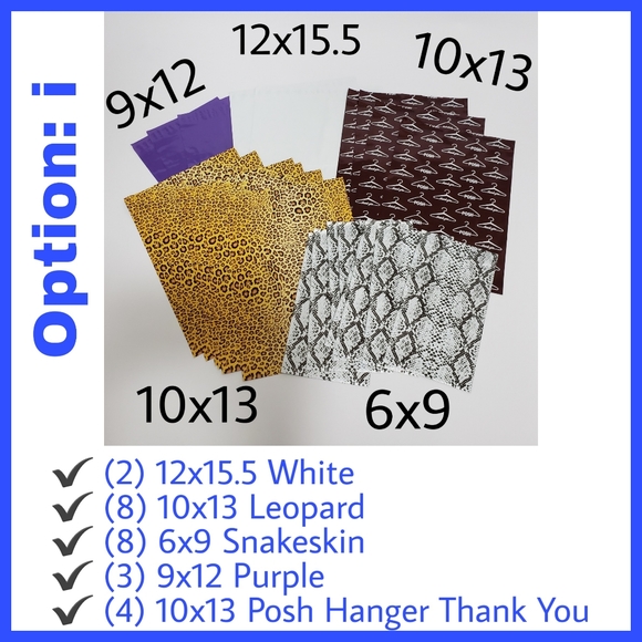 50 Polymailers Choose Your Bundles Posh Hanger - Picture 10 of 10